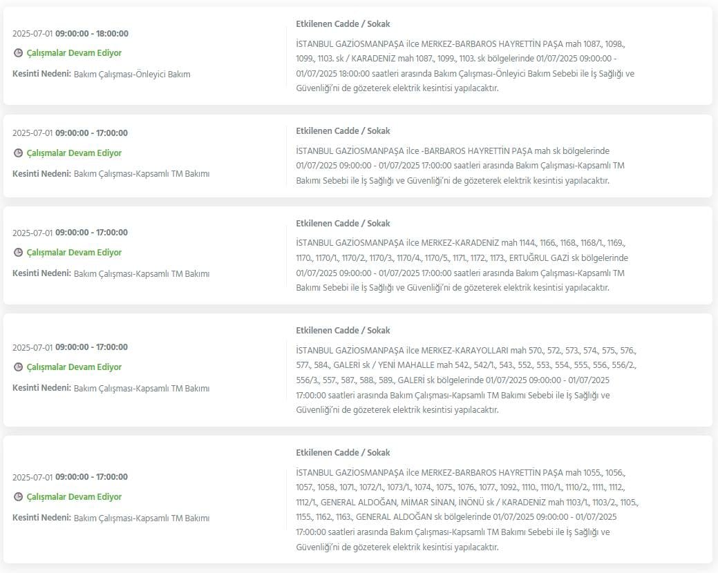 Bu geceden itibaren başlıyor: İstanbul'un 24 ilçesinde dev elektrik kesintisi 12